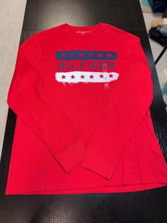 Tommy Hilfiger Other - Tommy Hilfiger Red Long Sleeve Logo Tee with Navy and White Stars